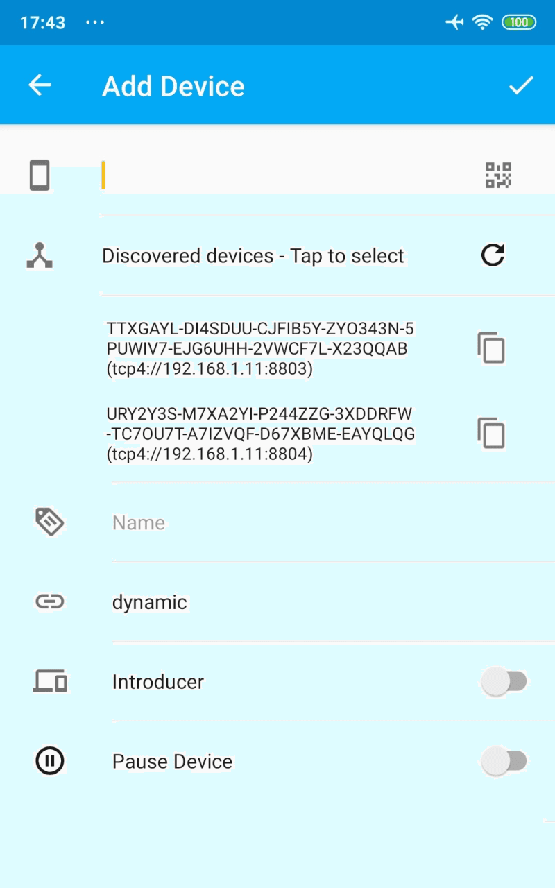 Скриншот 6 — Syncthing-Fork