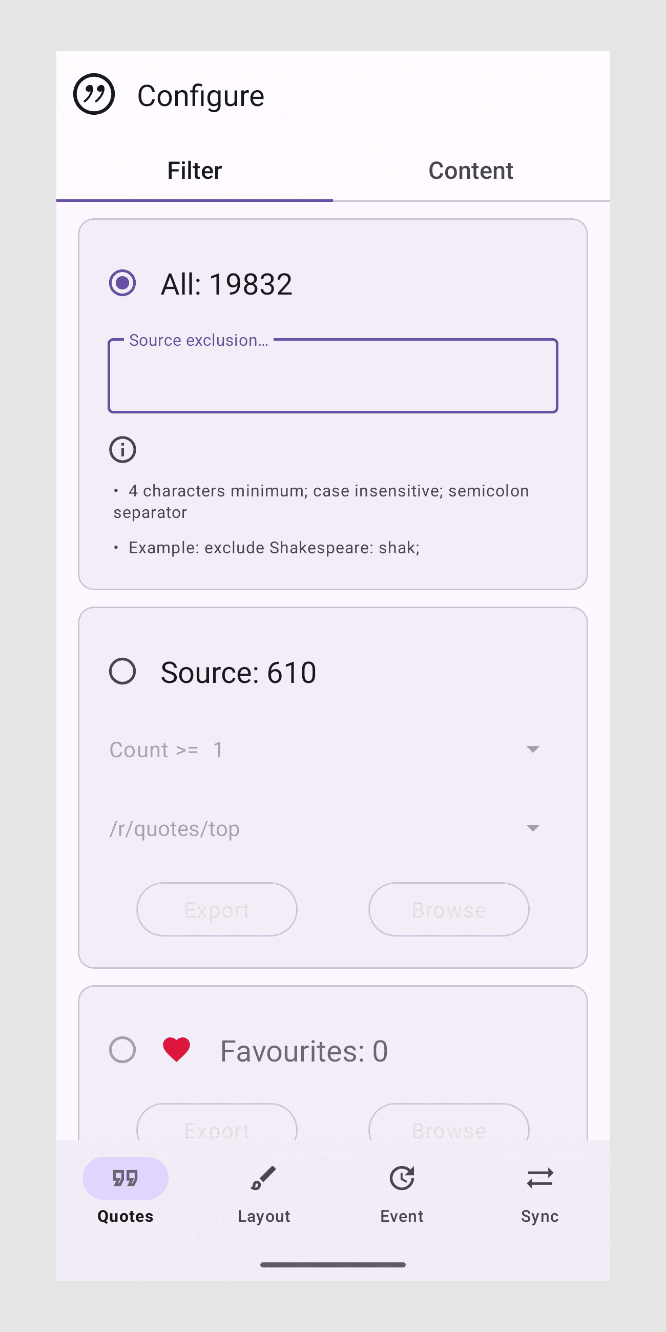 Скриншот 3 — Quote Unquote