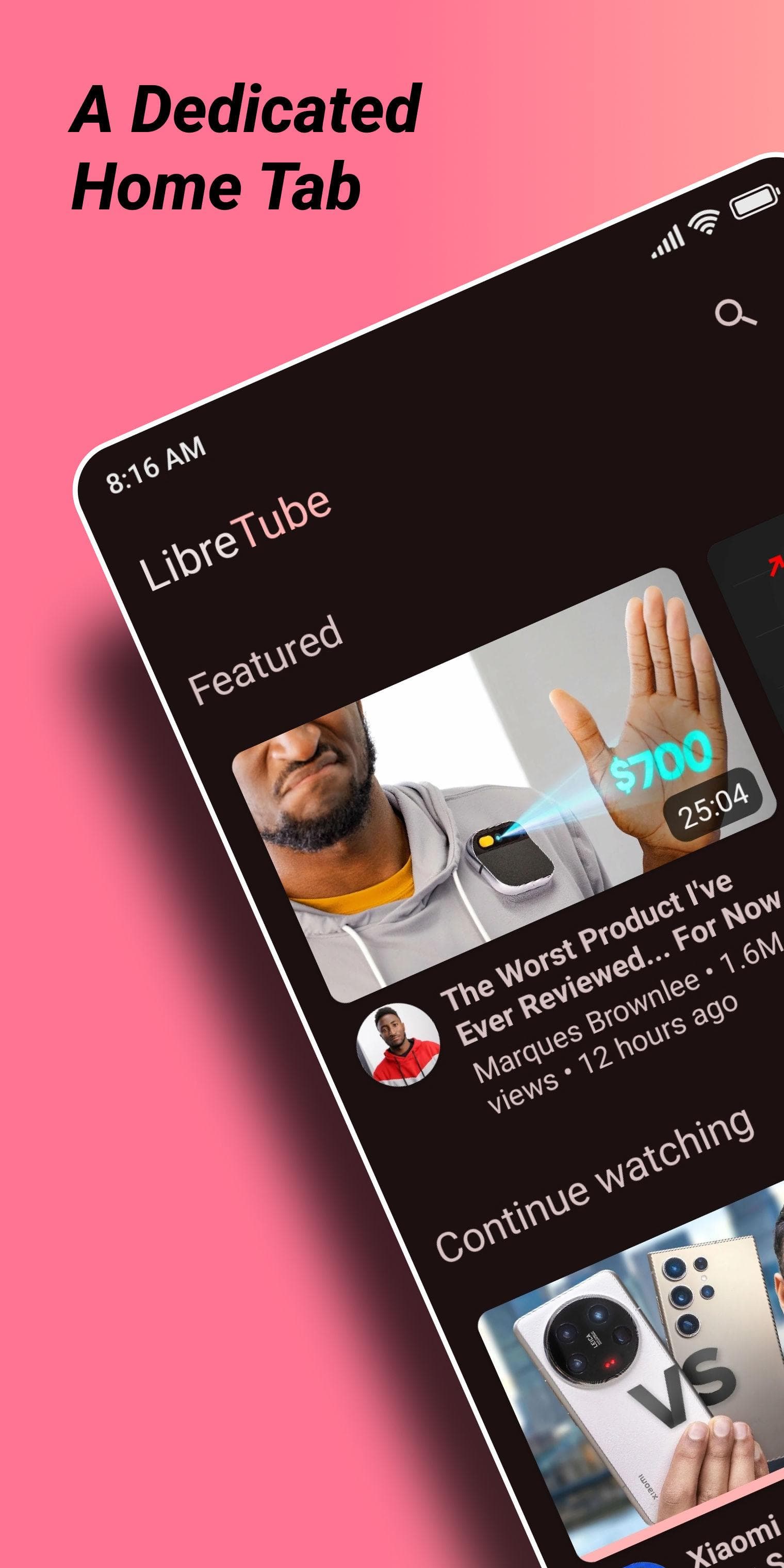 Скриншот 1 — LibreTube