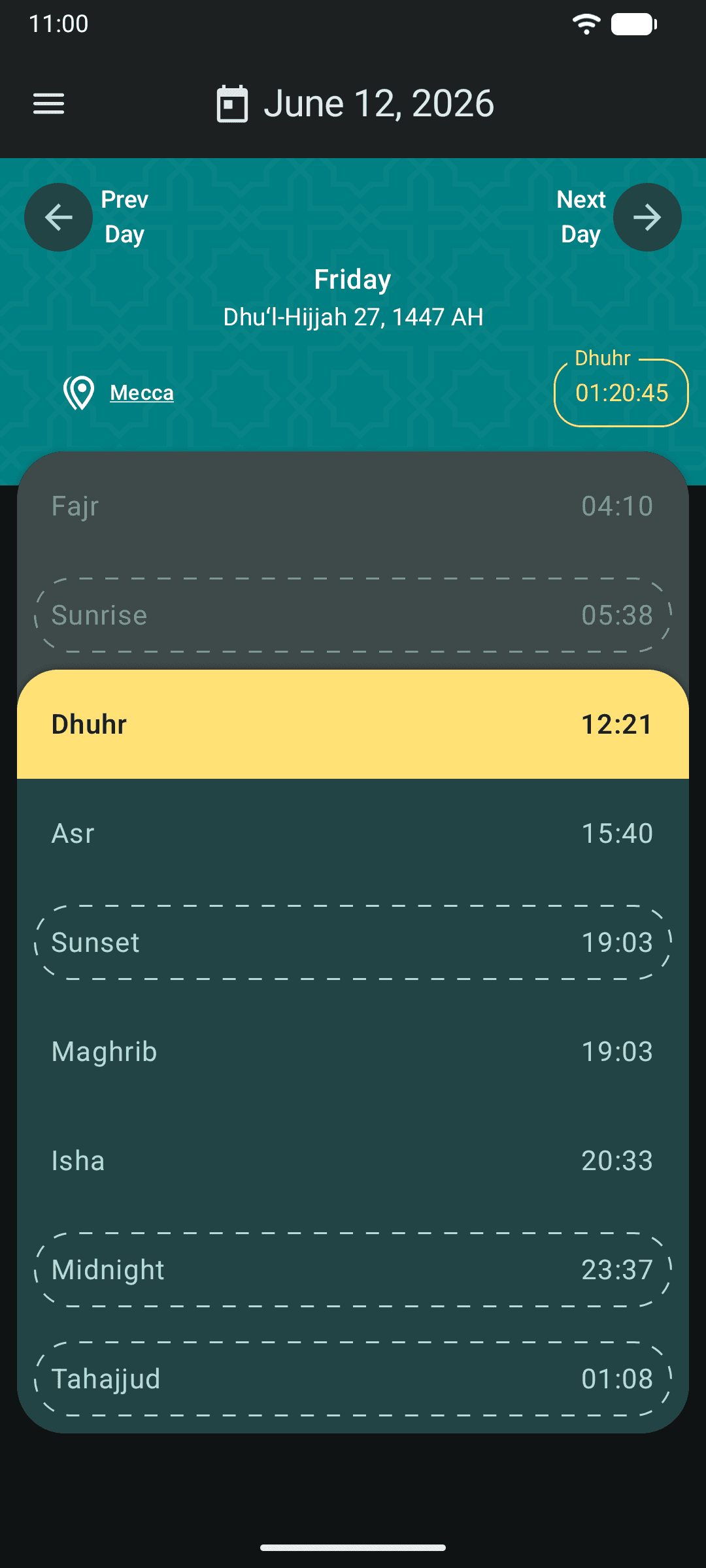 Скриншот 3 — Al-Azan - Prayer Times