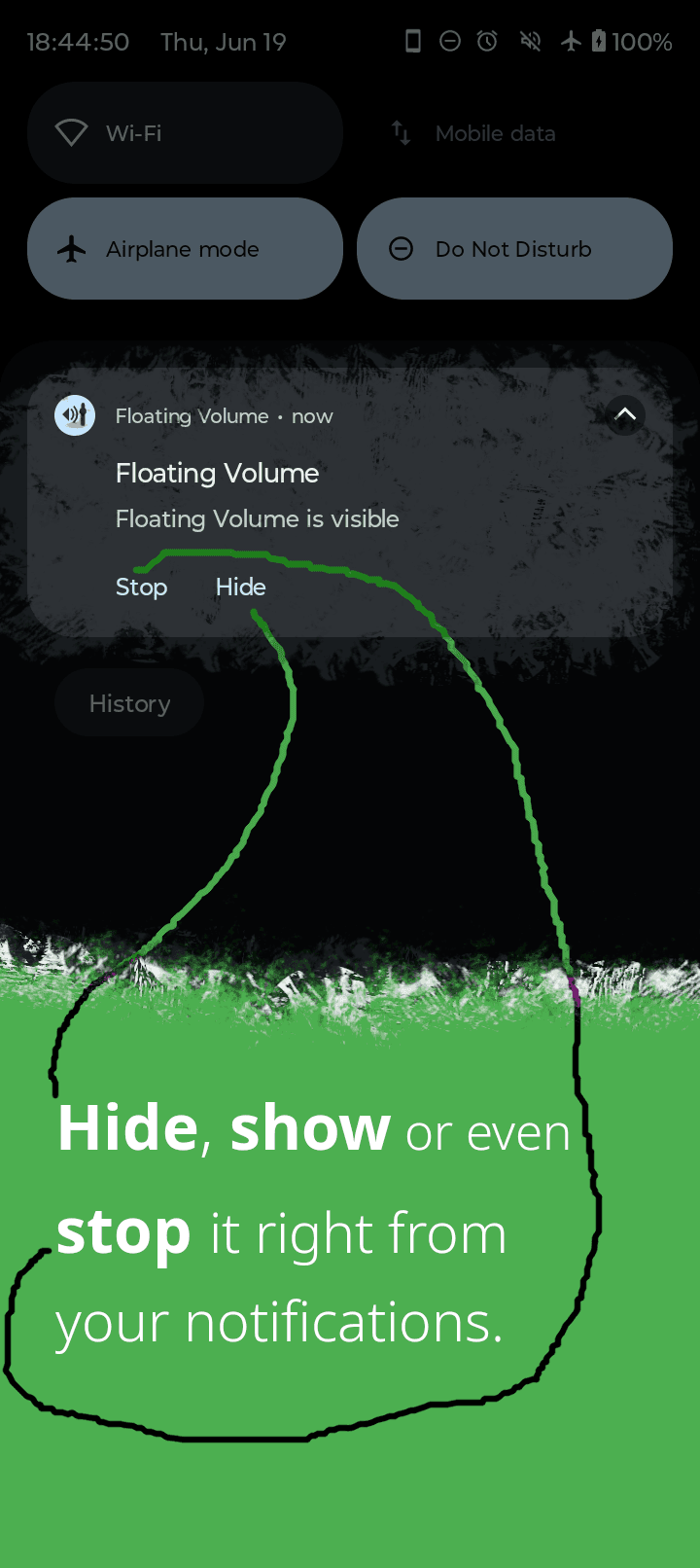 Скриншот 2 — Floating Volume