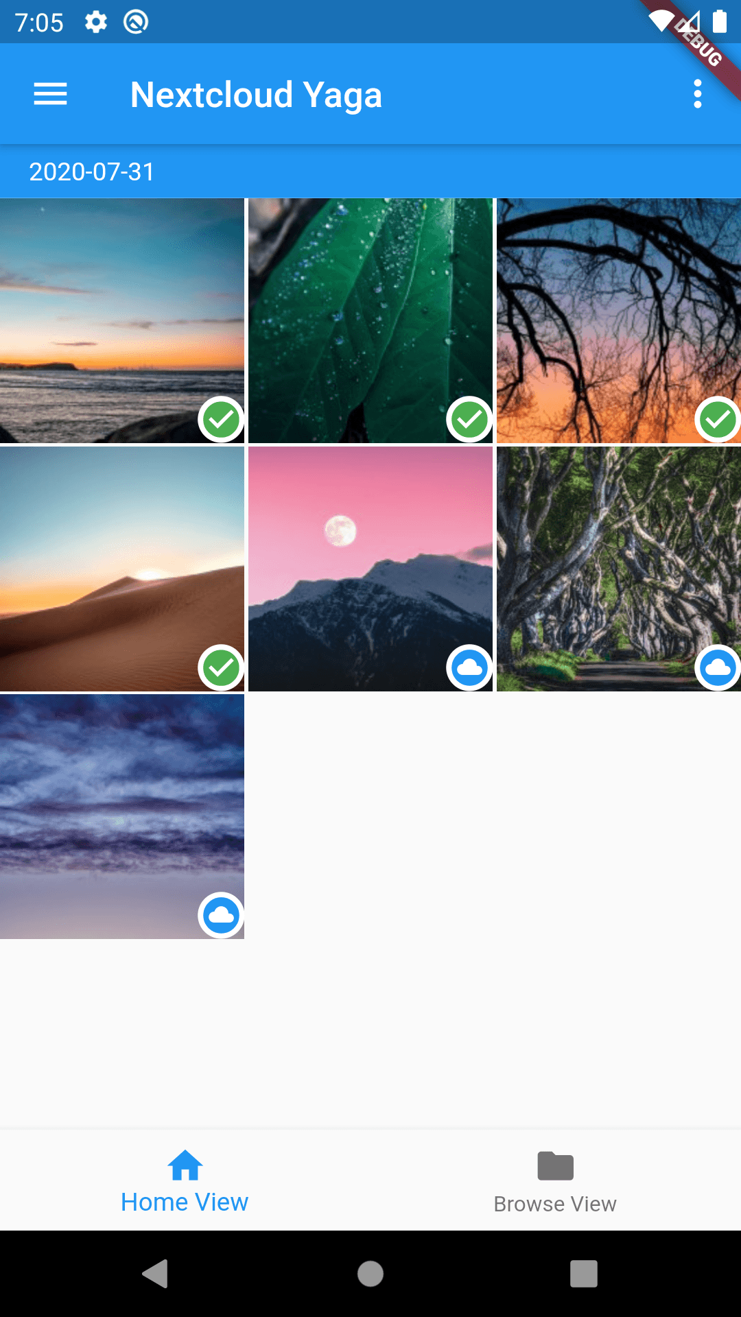 Скриншот 1 — Nextcloud Yaga