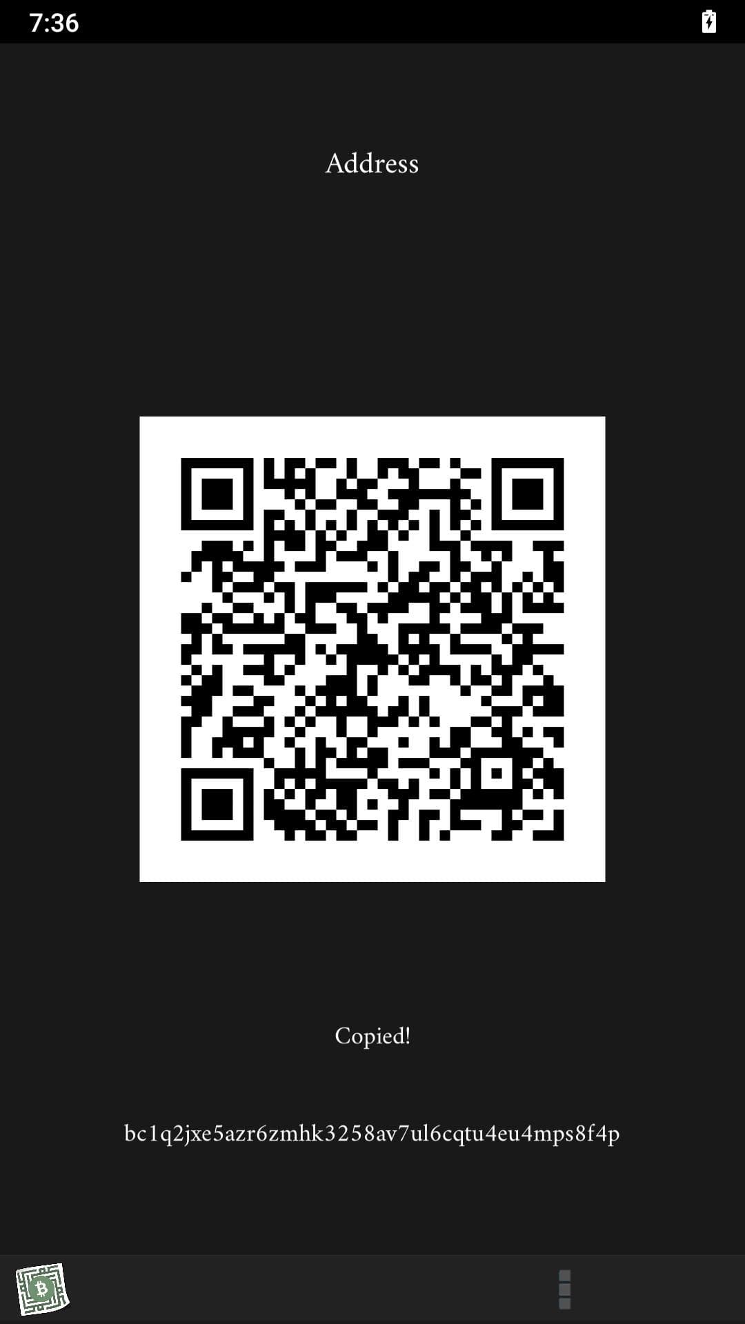 Скриншот 1 — Mobile Paper Wallet