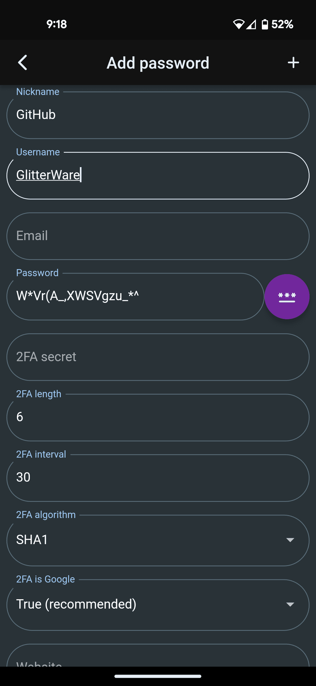 Скриншот 4 — Passy - cross-platform password manager