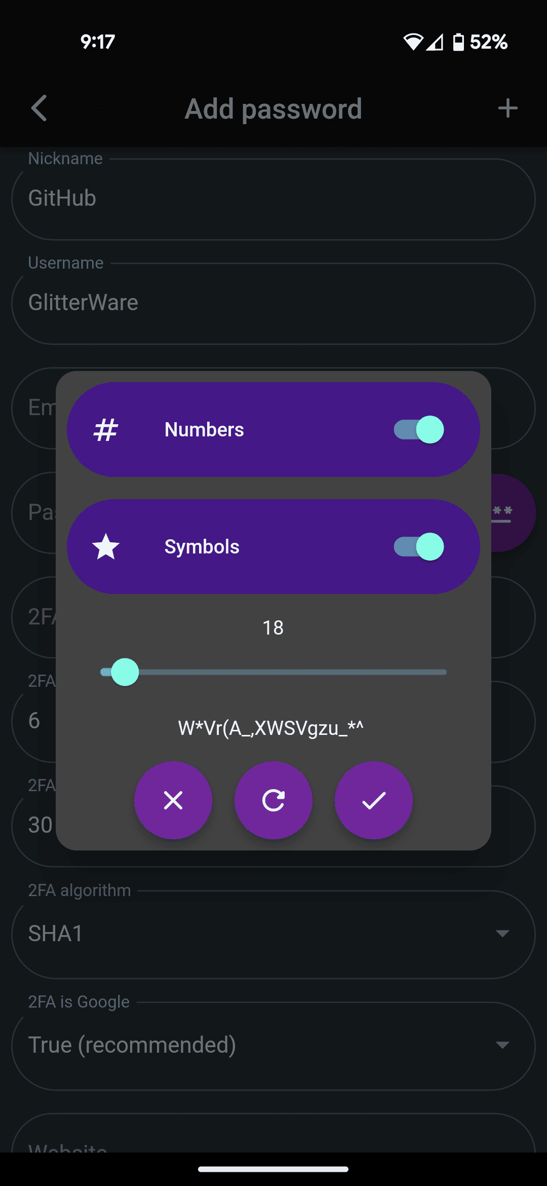 Скриншот 5 — Passy - cross-platform password manager
