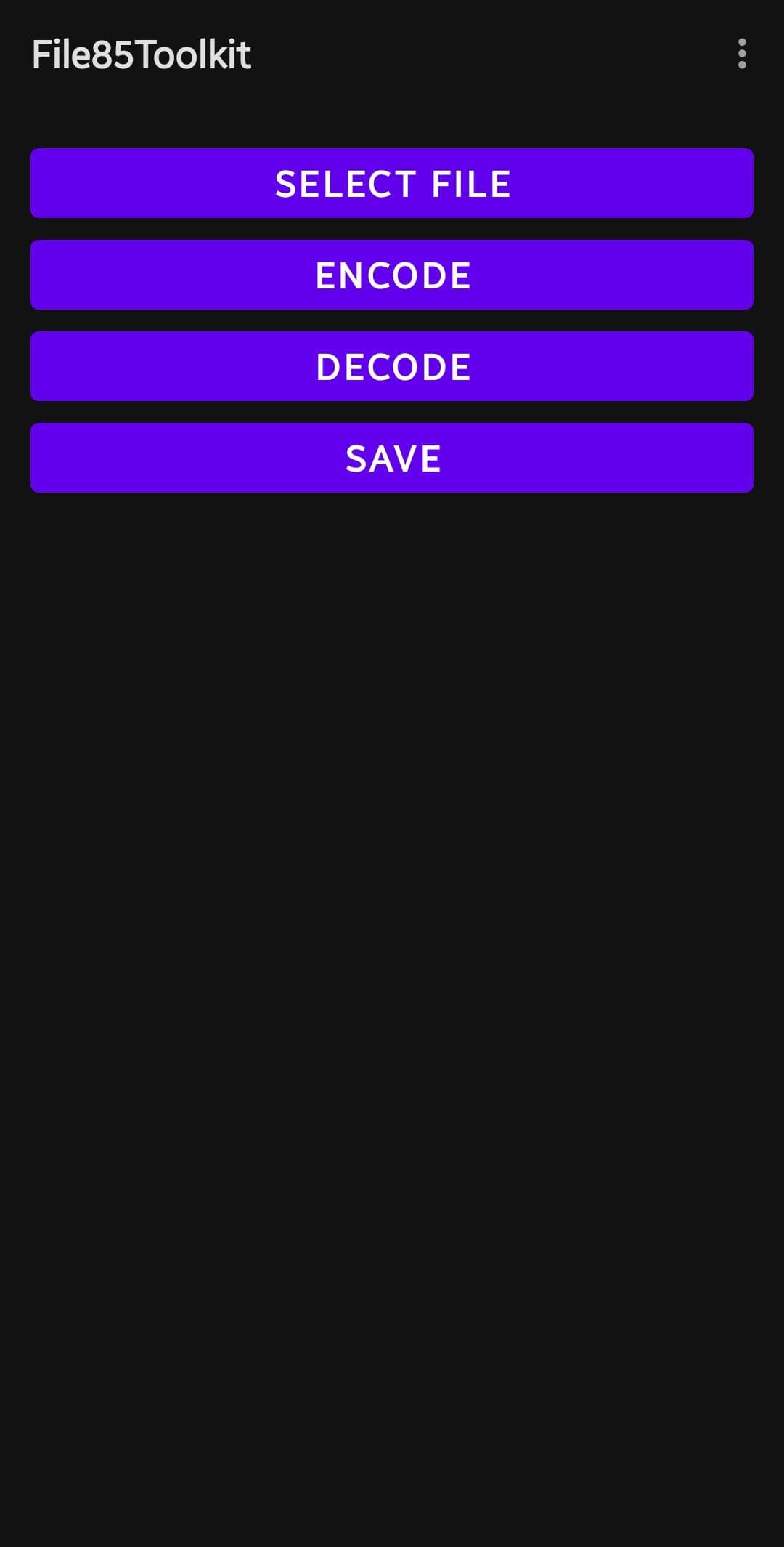 Скриншот 1 — File85Toolkit