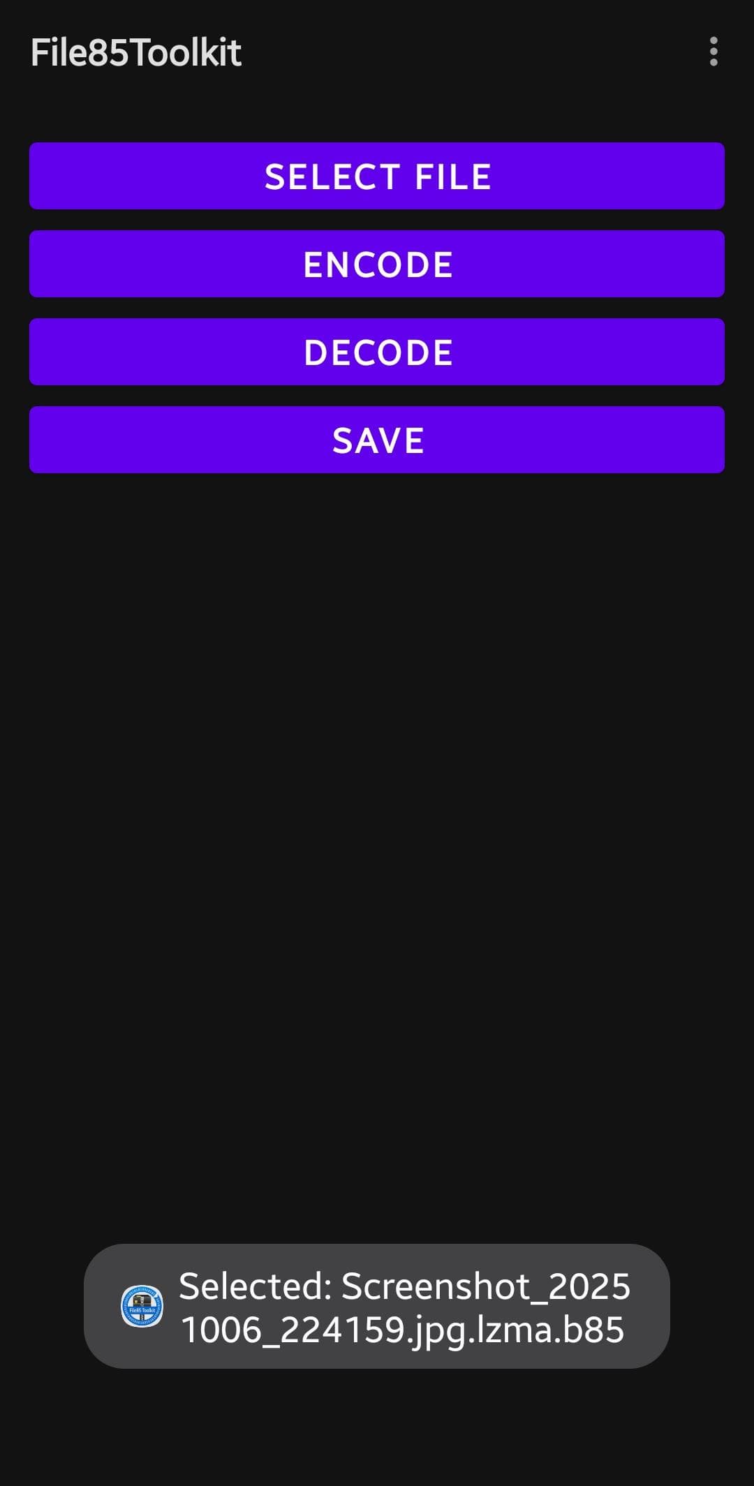 Скриншот 5 — File85Toolkit