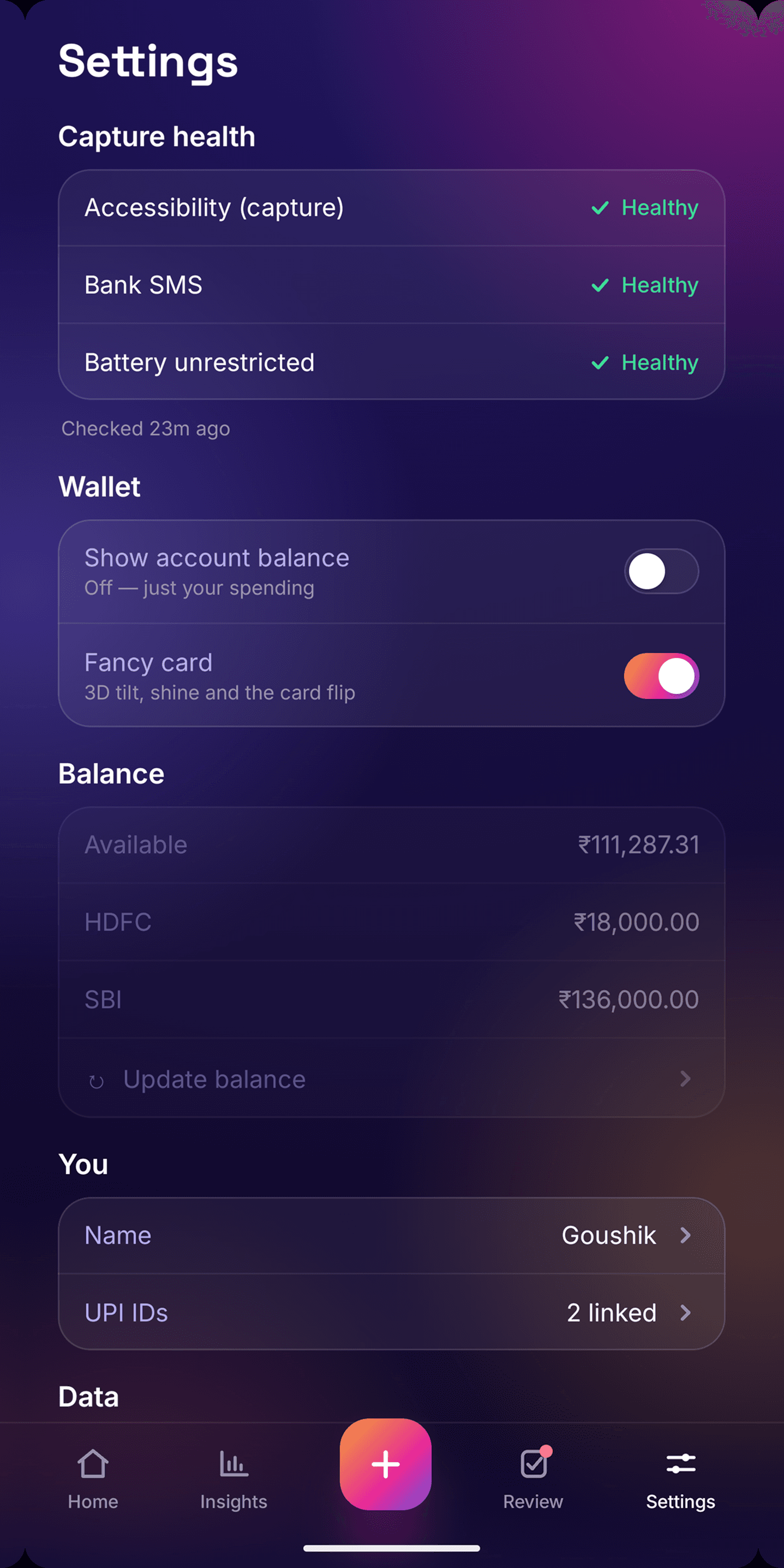 Скриншот 5 — UPI Expense Tracker