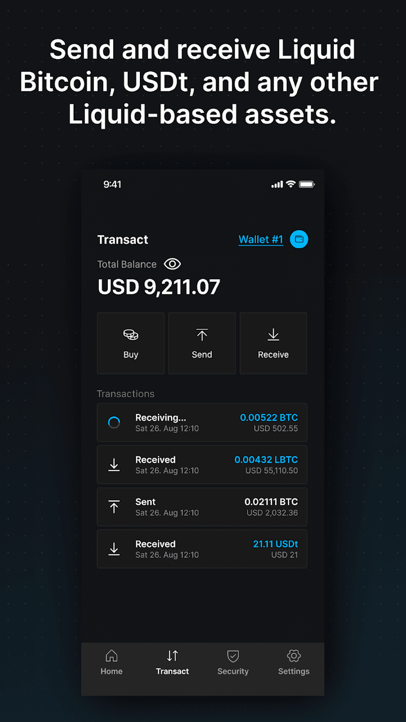 Скриншот 6 — Blockstream App (Green)