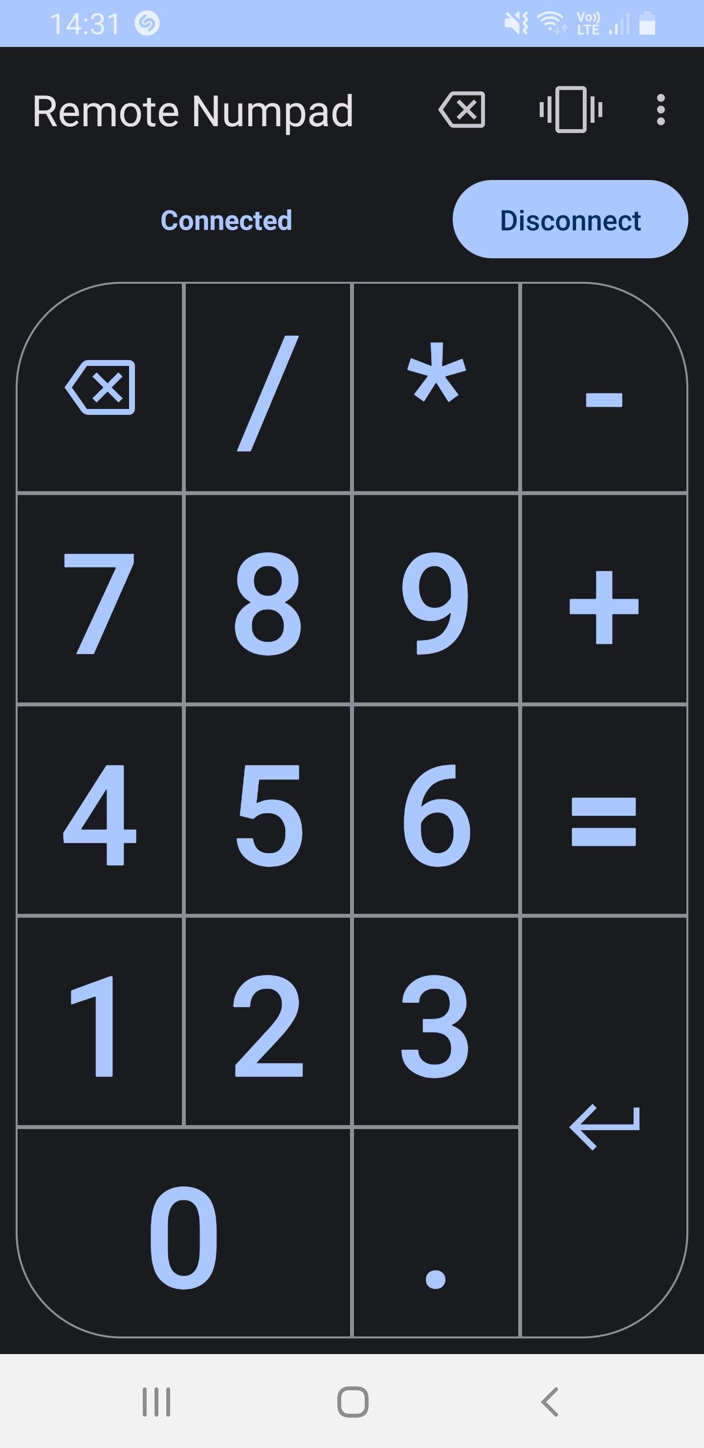 Скриншот 3 — Remote Numpad