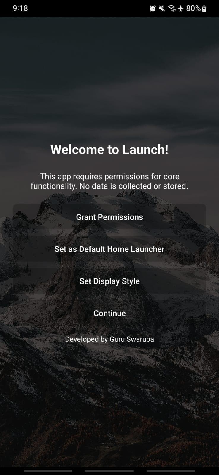 Скриншот 1 — Launch - Minimalist Launcher