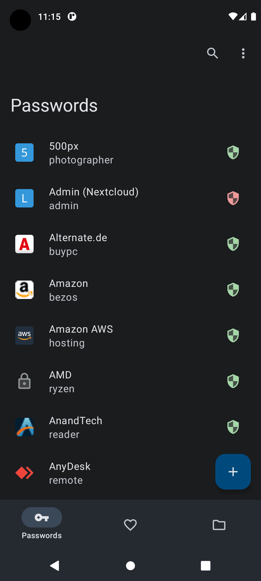 Скриншот 6 — Nextcloud Passwords