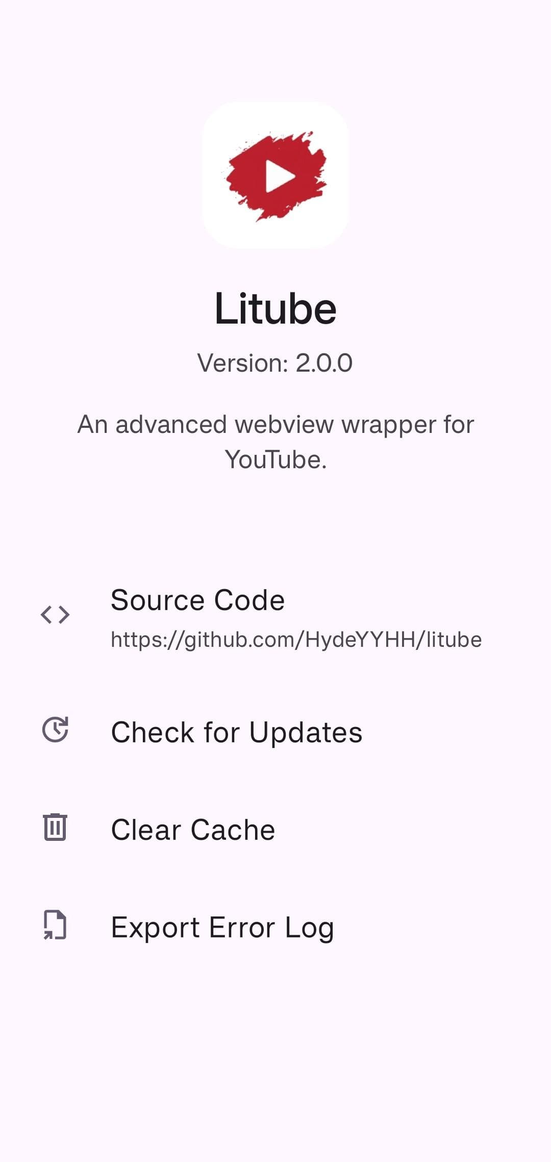 Скриншот 1 — Litube