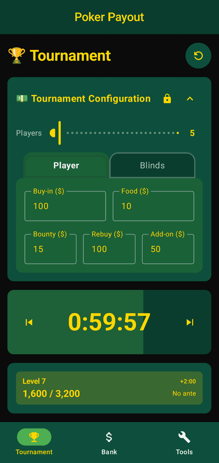 Скриншот 1 — Poker Payout