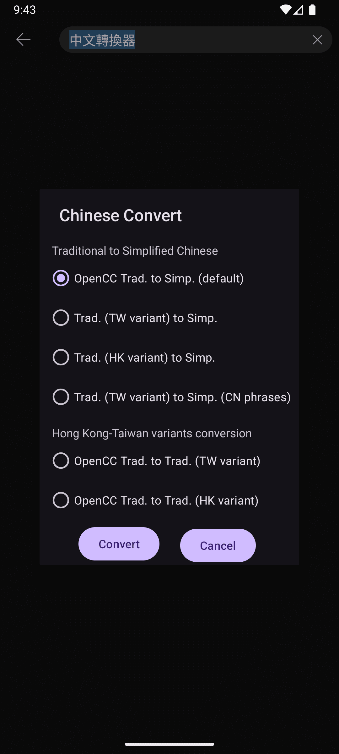 Скриншот 4 — Chinese Converter
