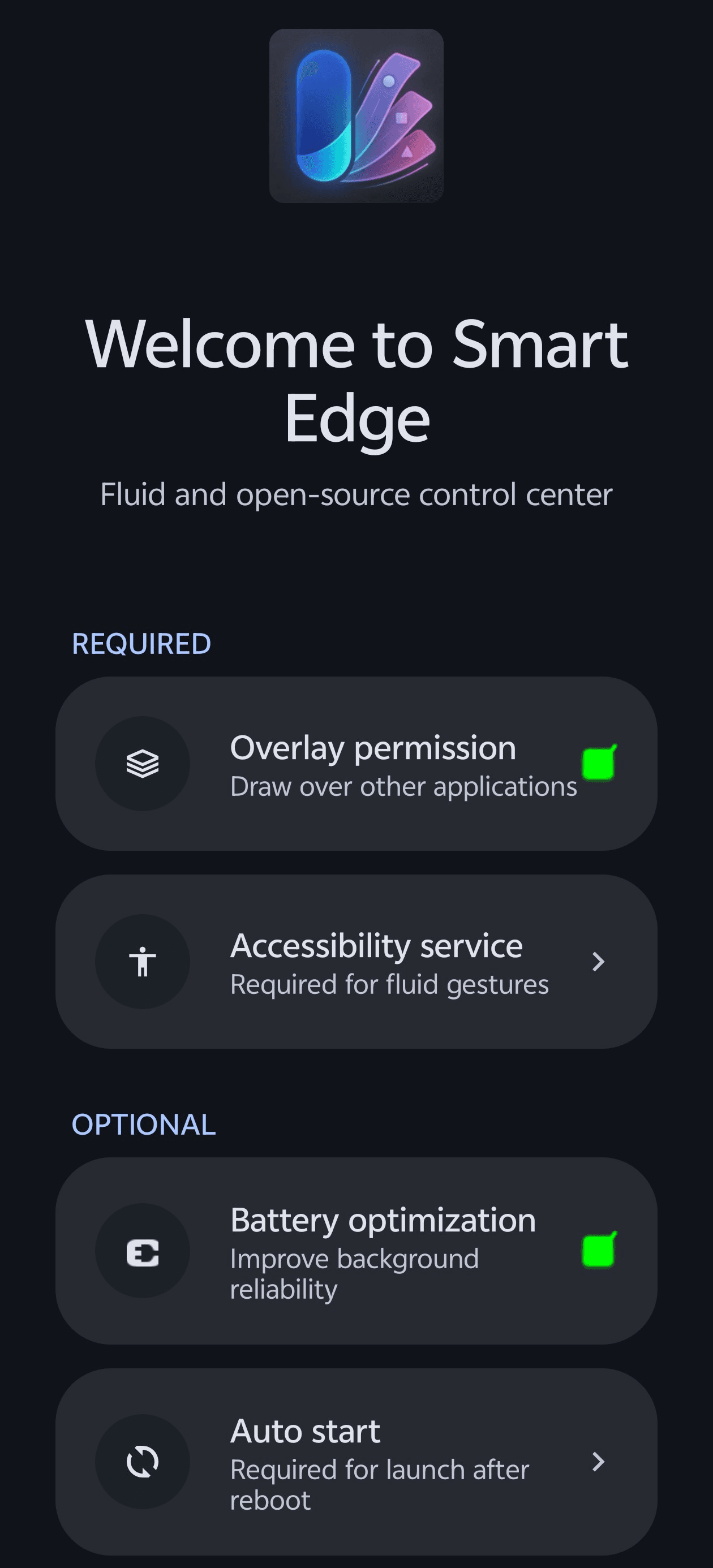 Скриншот 1 — Smart Edge: Sidebar & Gestures
