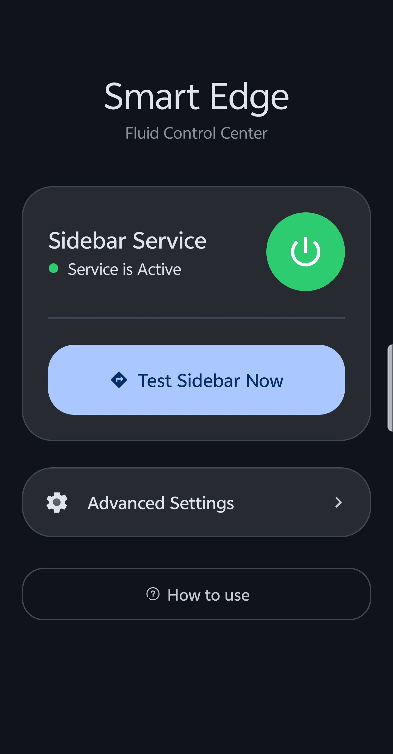 Скриншот 2 — Smart Edge: Sidebar & Gestures