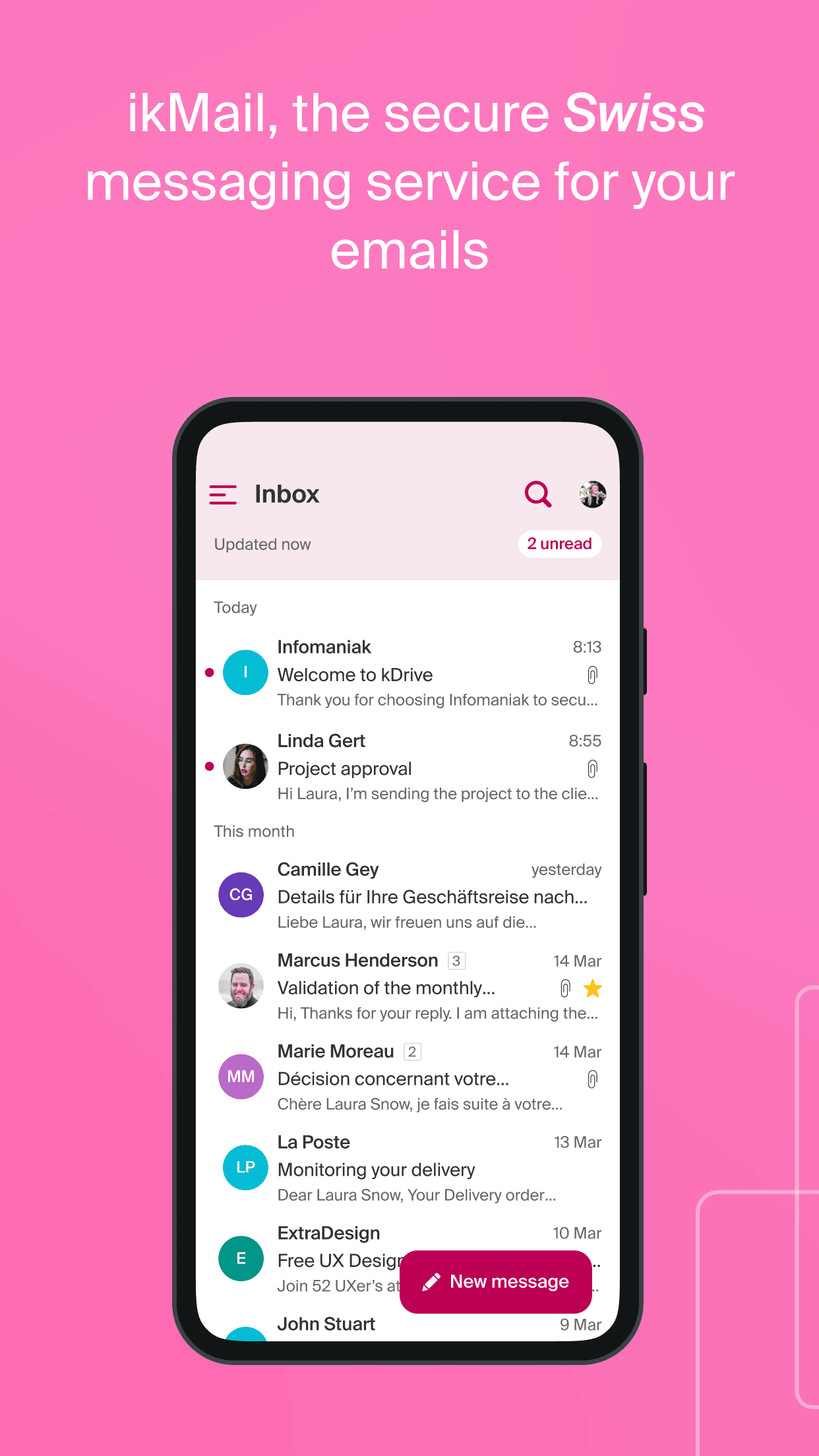 Скриншот 2 — Infomaniak Mail