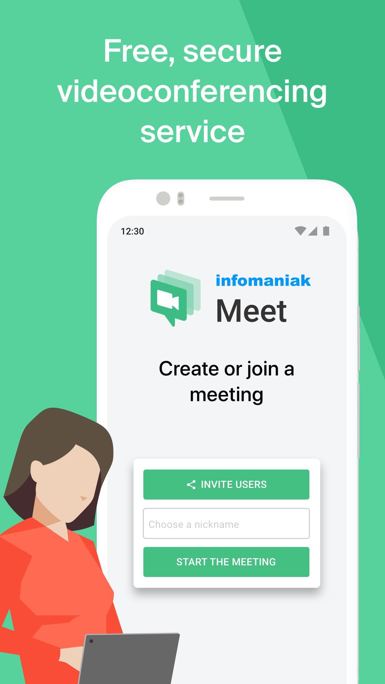 Скриншот 1 — Infomaniak kMeet