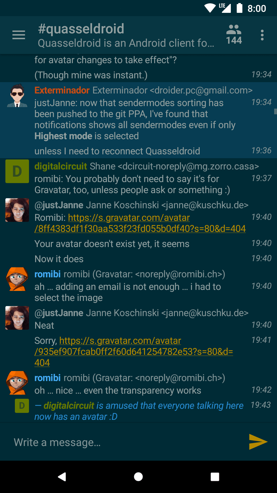 Скриншот 6 — Quasseldroid