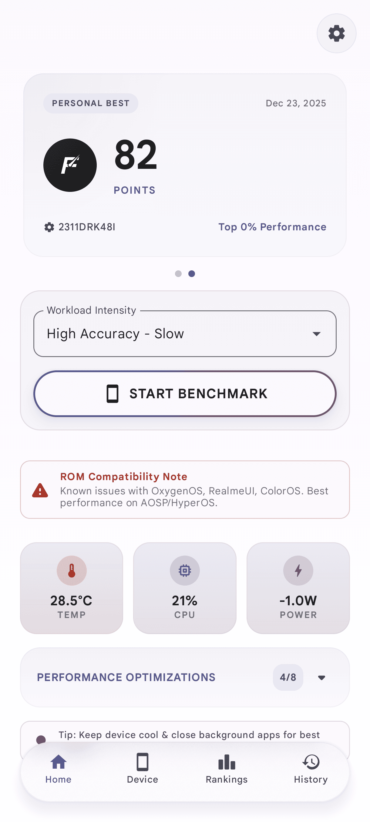 Скриншот 1 — Finalbenchmark 2 - CPU Test