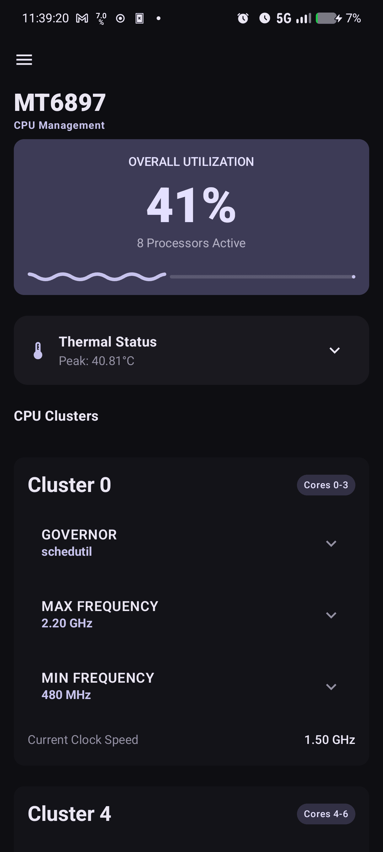 Скриншот 3 — Minimal Kernel Manager