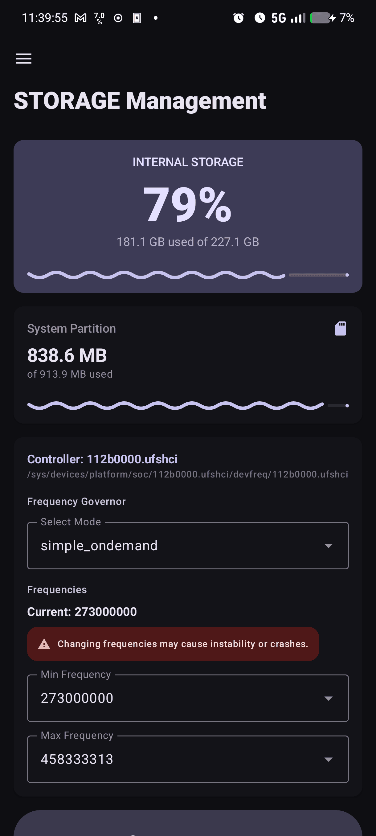 Скриншот 5 — Minimal Kernel Manager