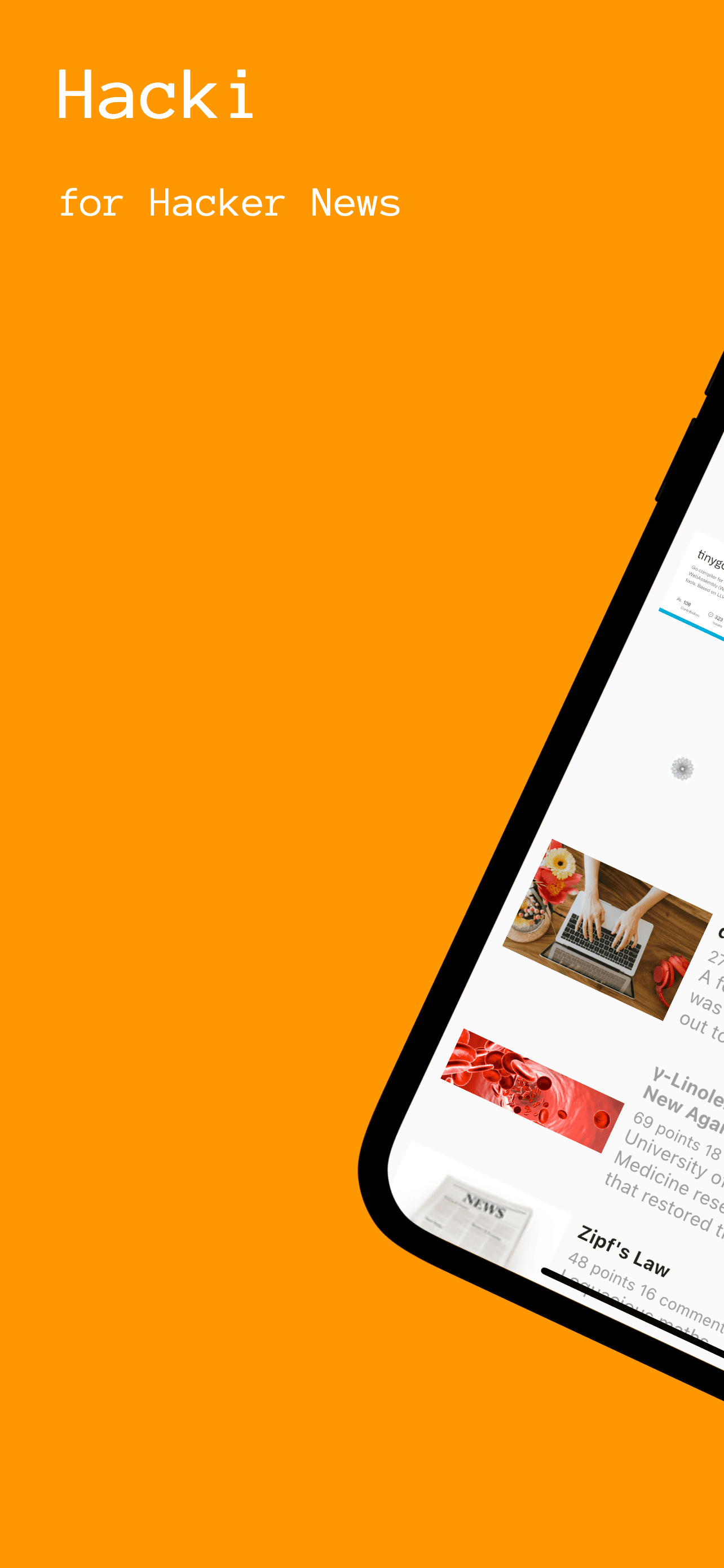 Скриншот 1 — Hacki for Hacker News