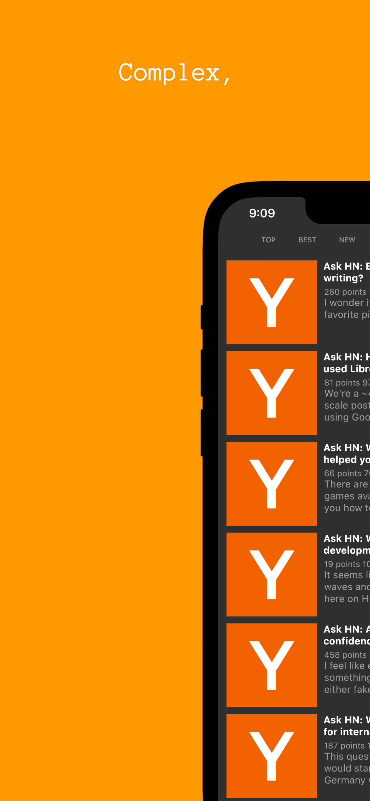 Скриншот 3 — Hacki for Hacker News