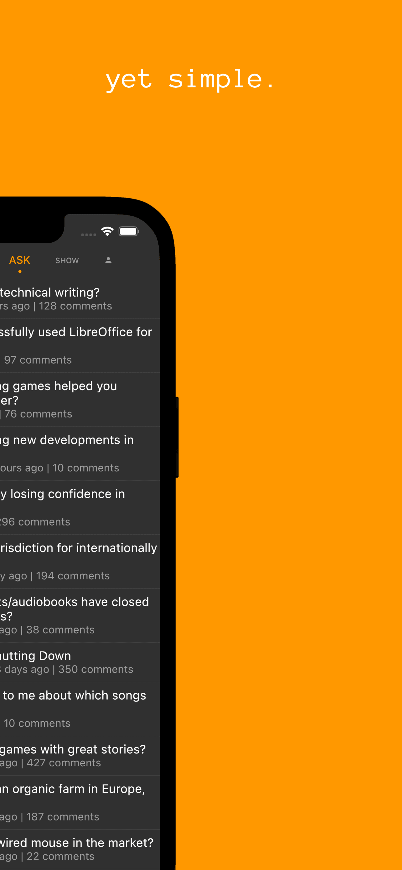 Скриншот 4 — Hacki for Hacker News