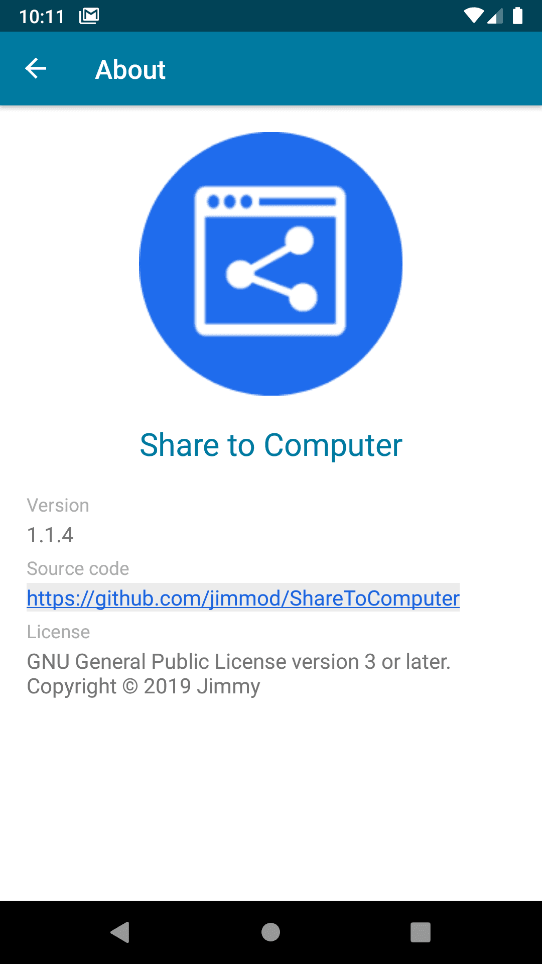 Скриншот 1 — Share To Computer