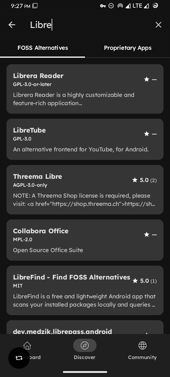 Скриншот 6 — LibreFind - Find FOSS Alternatives