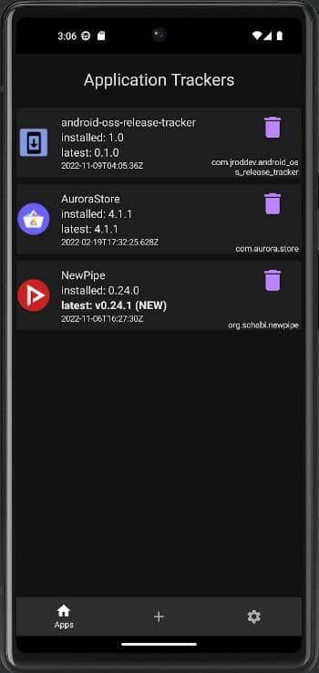 Скриншот 1 — OSS Tracker