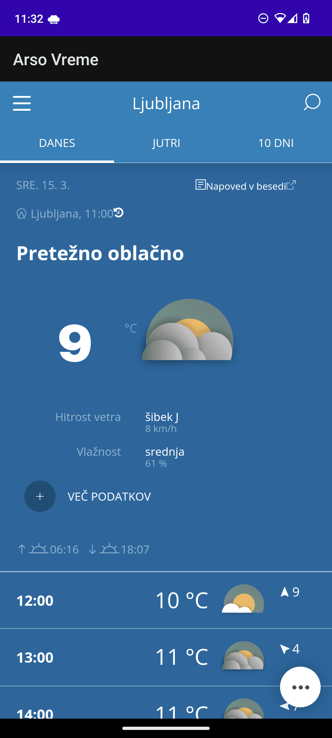 Скриншот 3 — Arso Vreme