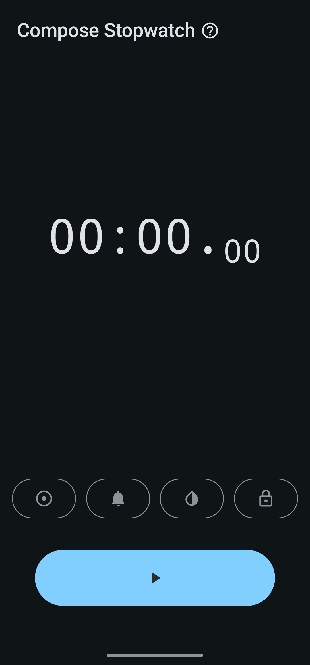 Скриншот 1 — Compose Stopwatch