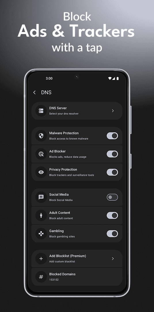 Скриншот 3 — Athena: Firewall DNS AdBlocker