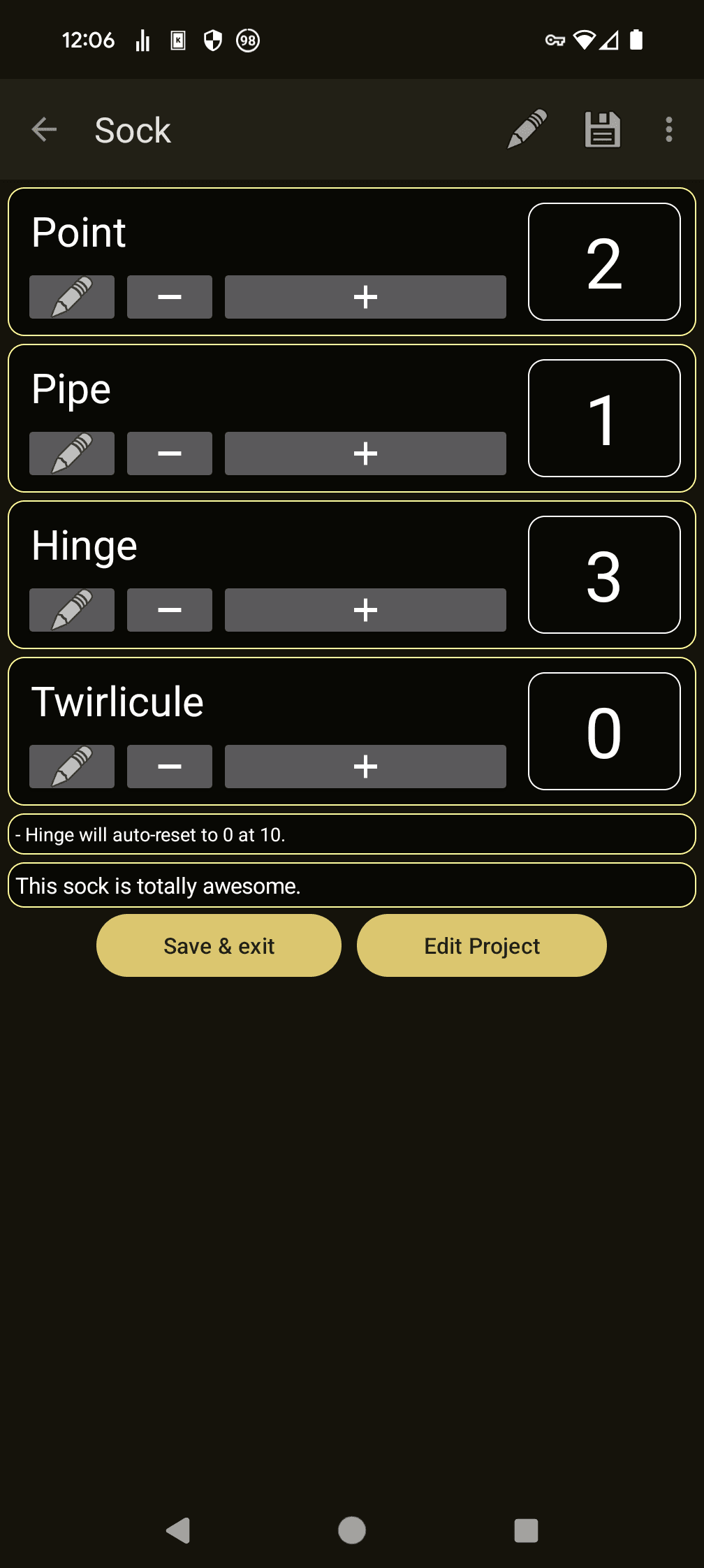 Скриншот 8 — BeeCount Knitting Counter