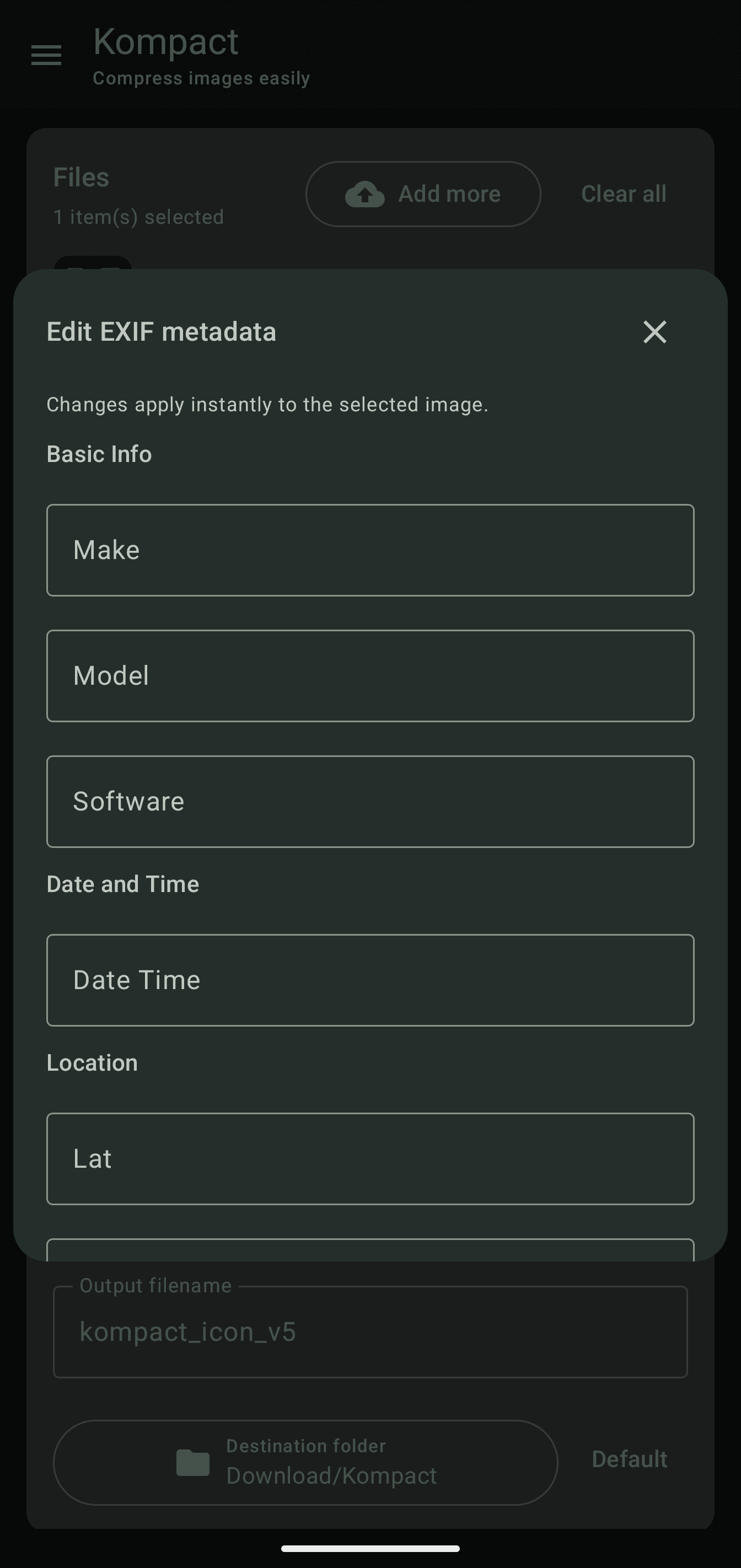 Скриншот 3 — Kompact Image Compressor