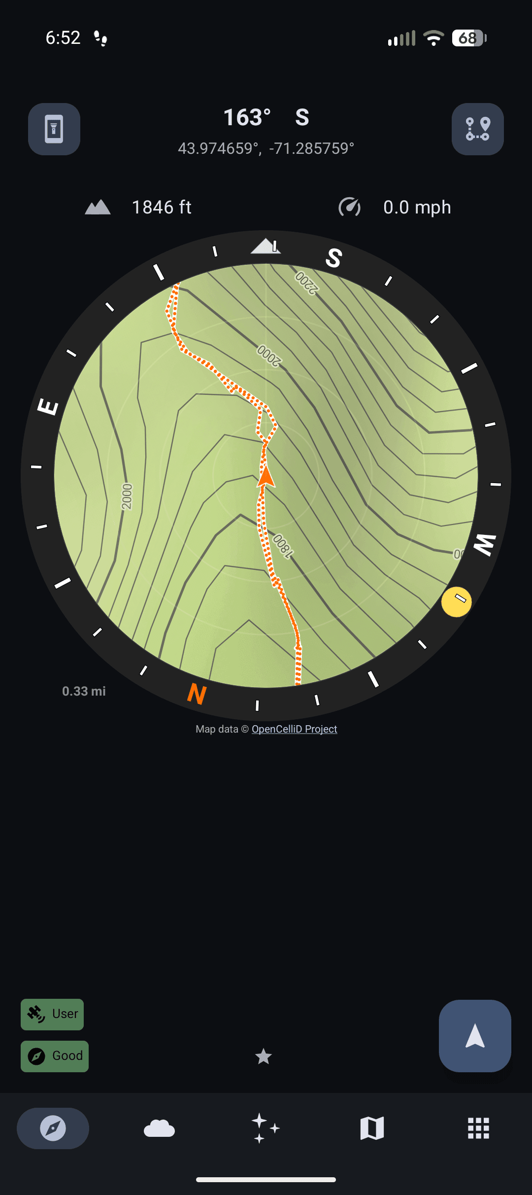 Скриншот 1 — Trail Sense