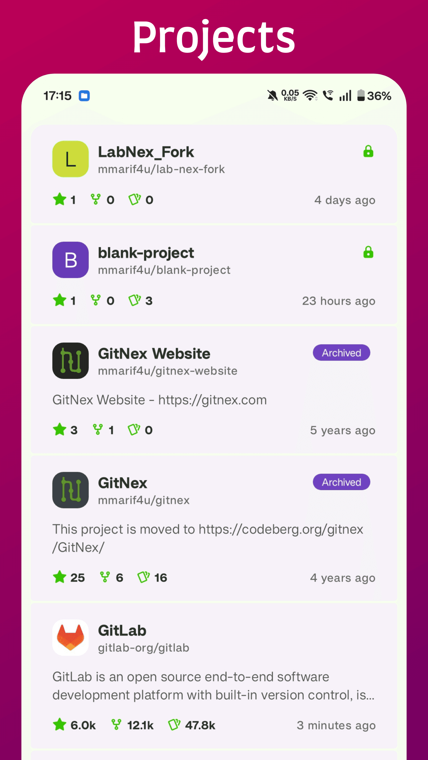 Скриншот 2 — LabNex for GitLab