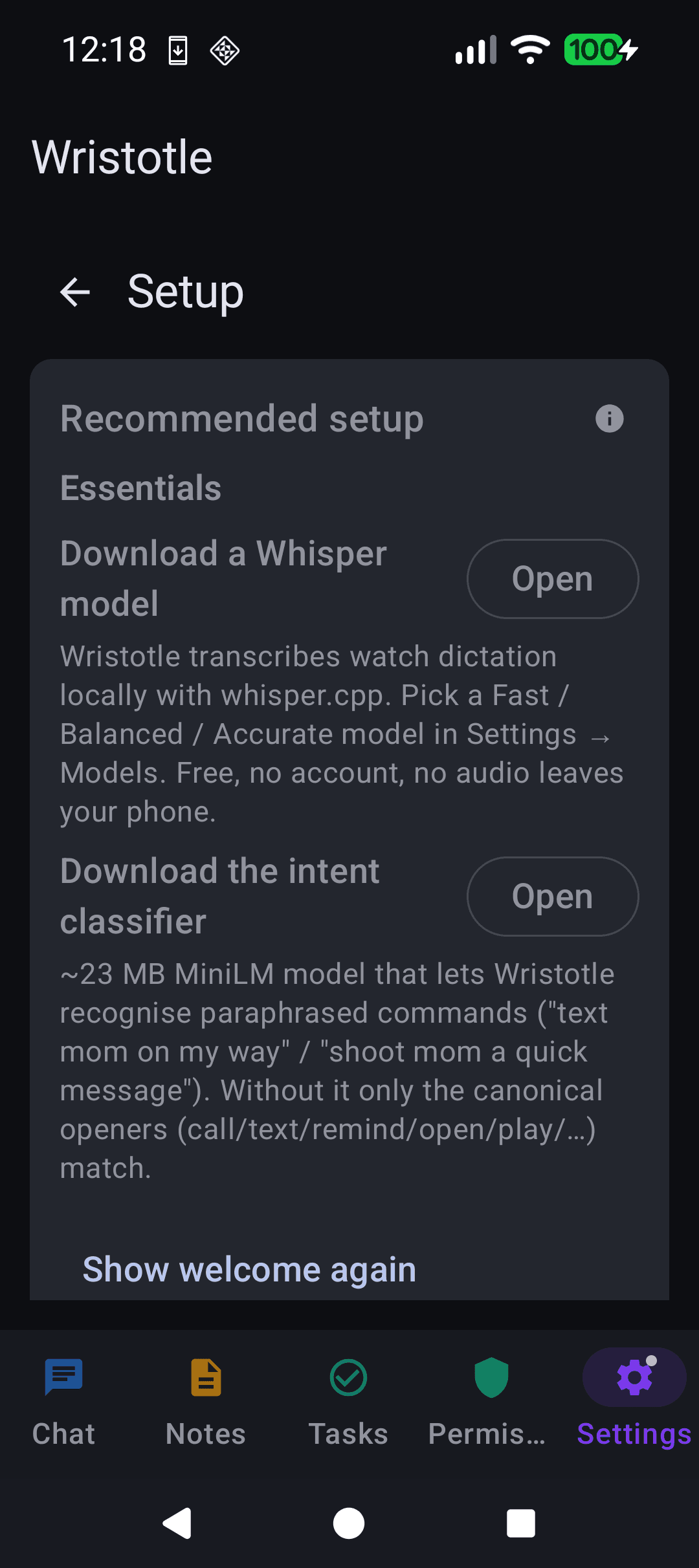 Скриншот 2 — Wristotle Companion