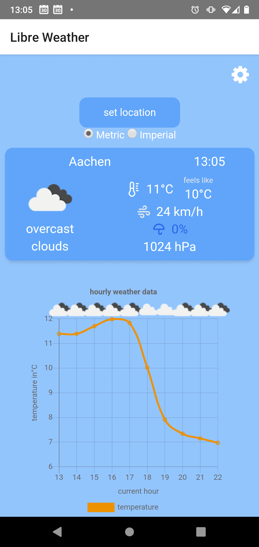 Скриншот 1 — Libre Weather