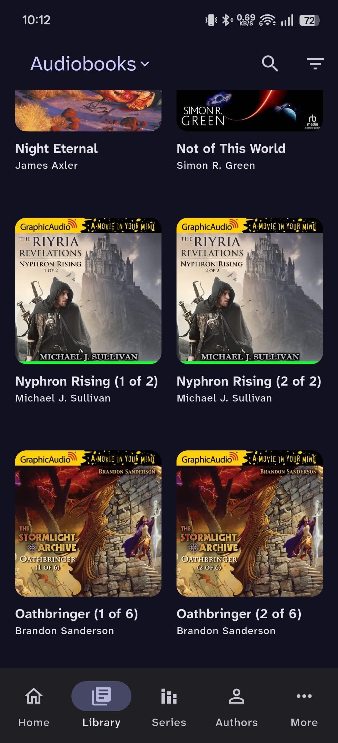 Скриншот 1 — Storii - audiobookshelf client