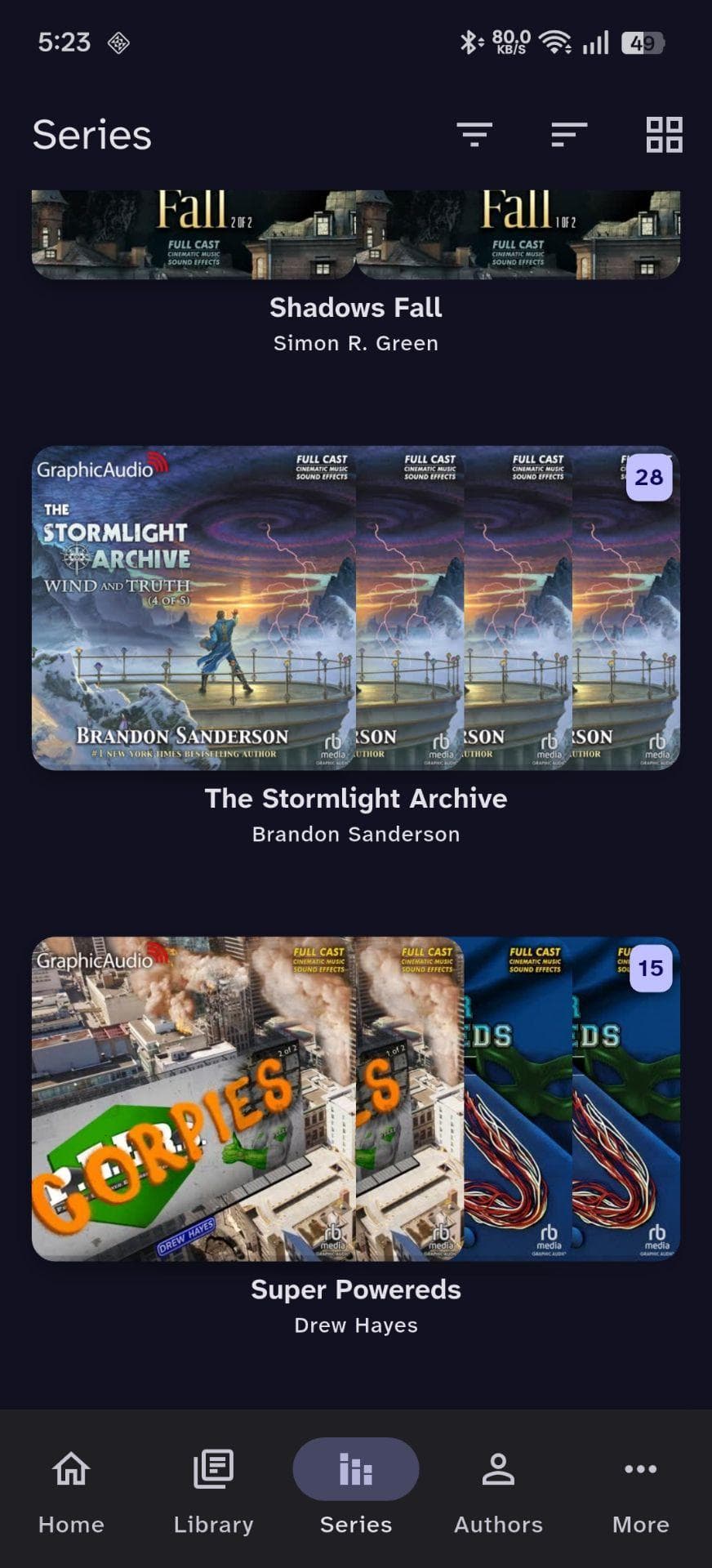 Скриншот 5 — Storii - audiobookshelf client