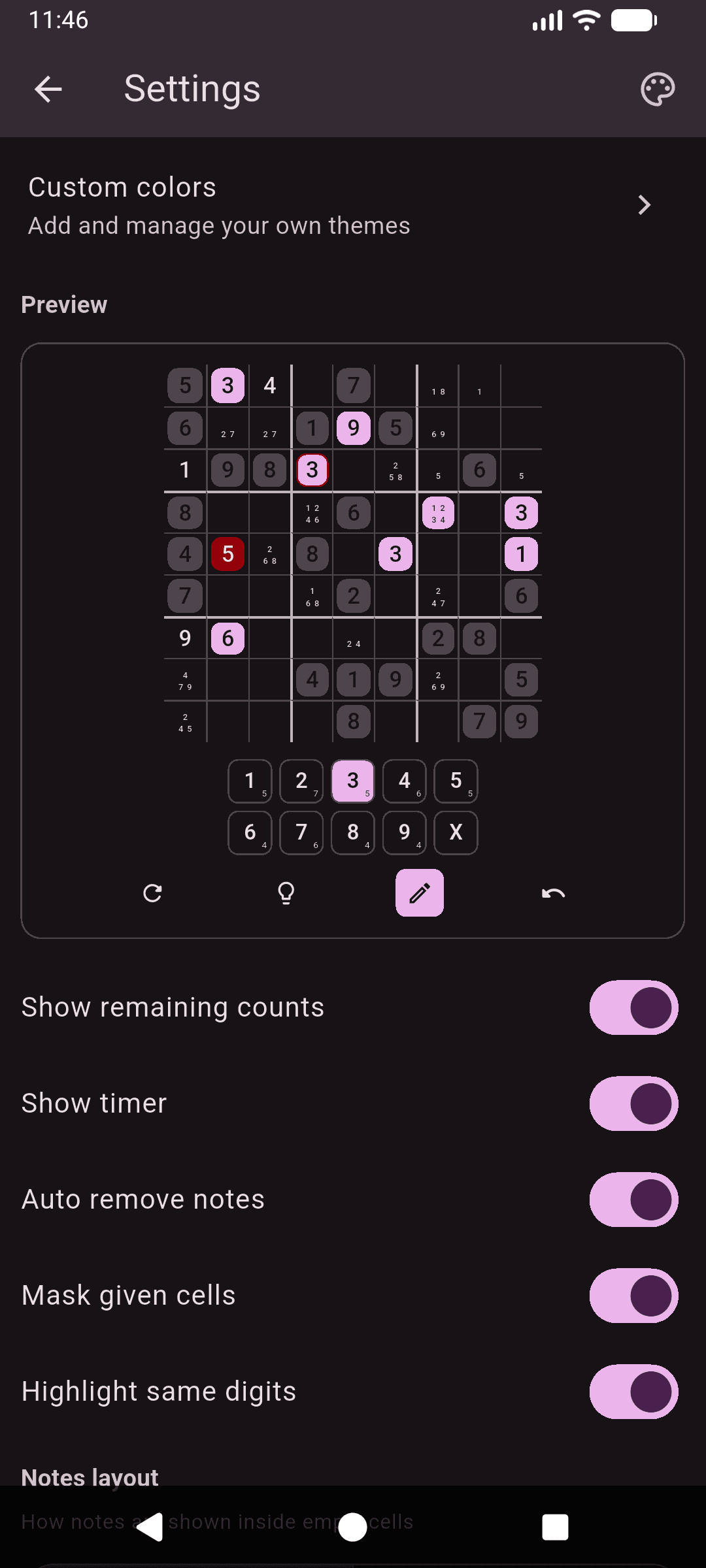 Скриншот 3 — Sudoku