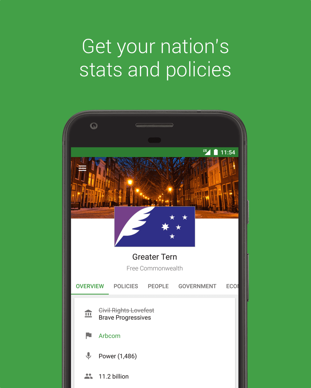 Скриншот 1 — Stately for NationStates