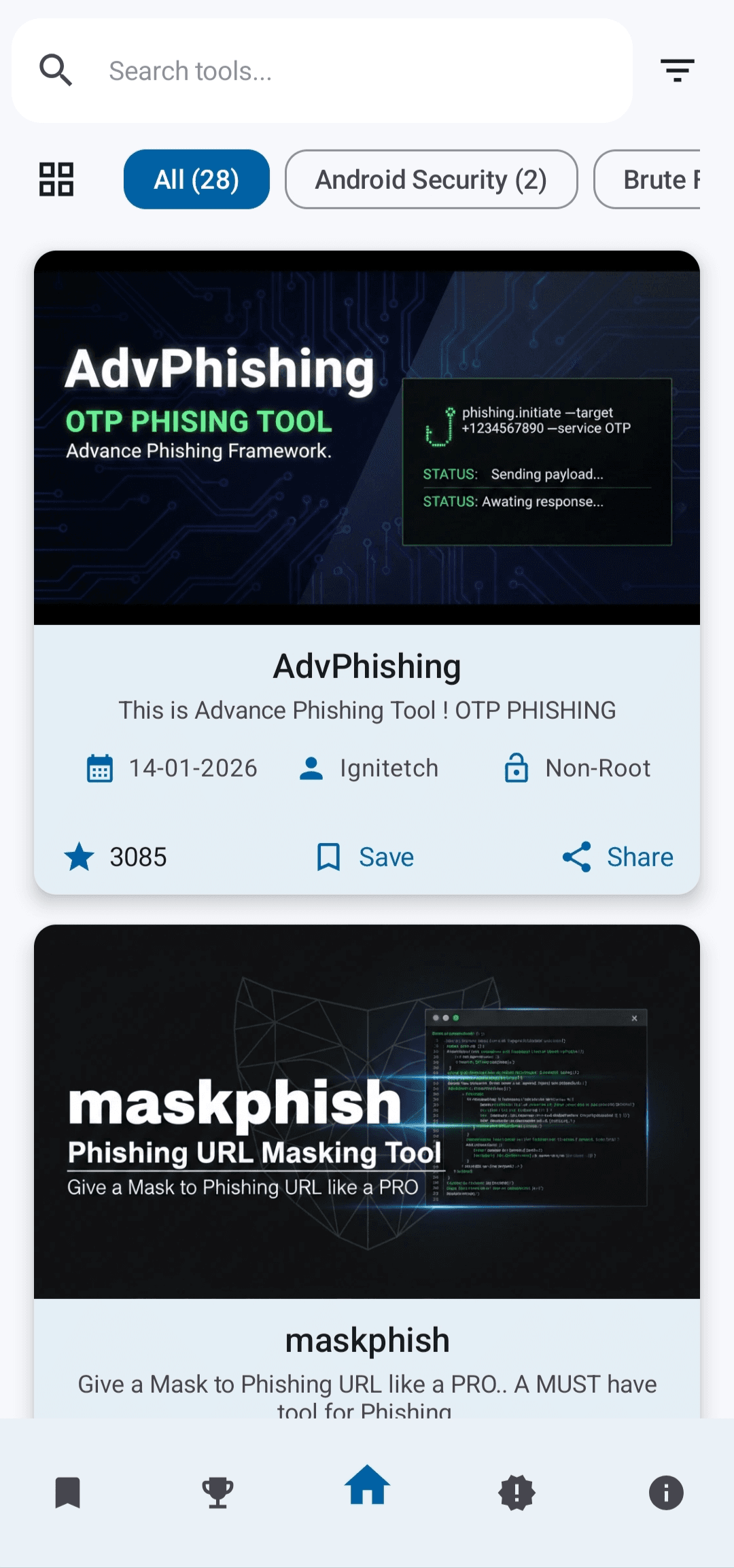 Скриншот 1 — Termux Hub