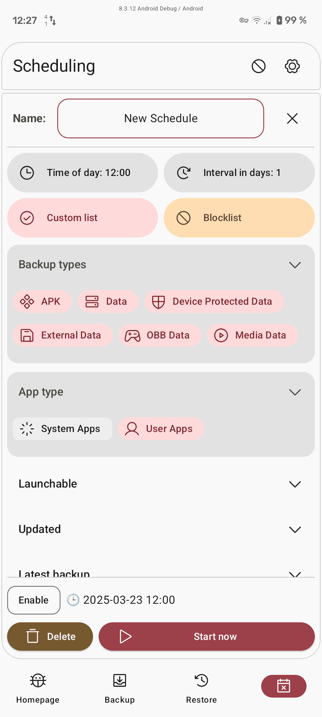 Скриншот 4 — Neo Backup