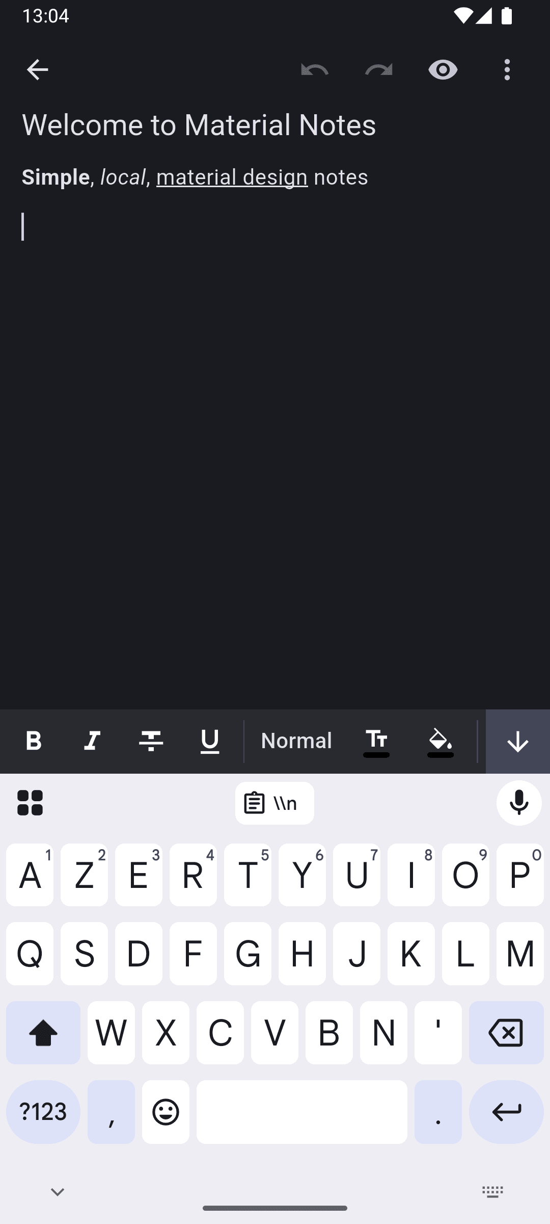 Скриншот 2 — Material Notes