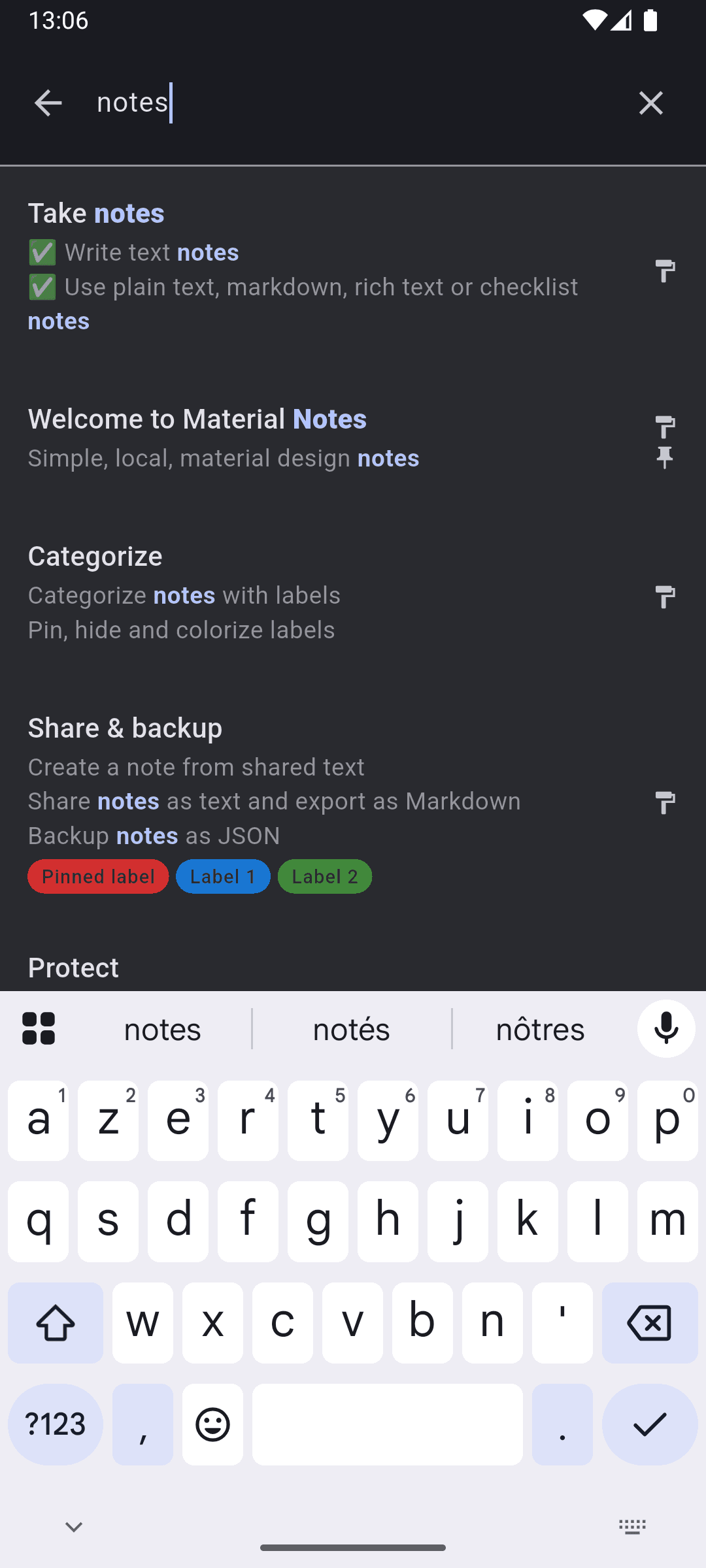 Скриншот 6 — Material Notes